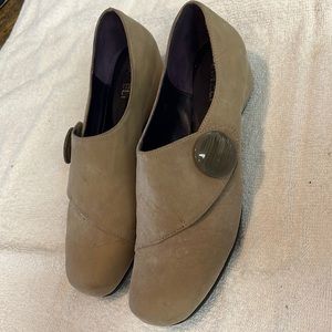 Vaneli suede slip ons. Taupe never worn! Size 7M